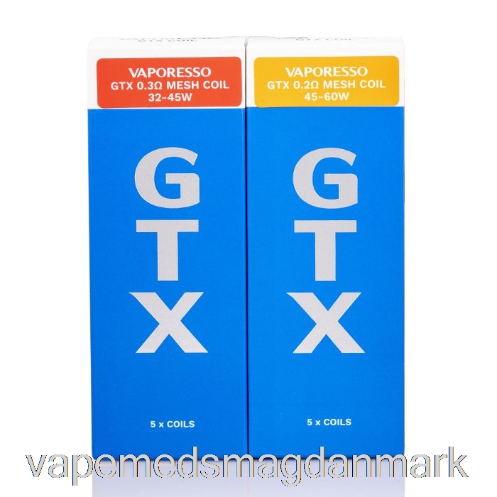 Vape Med Smag Vaporesso Gtx Erstatningsspoler 1.2ohm Gtx Meshed Coils
